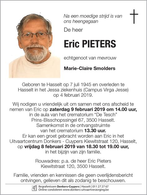 pieters uitvaart|Inmemoriam 